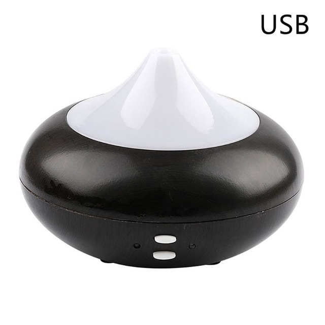 Essentiële Olie Diffuser Air Ultrasone Aroma Luchtbevochtiger USB Opladen Kleur Led Nachtlampje Mist Maker Aromatherapie Elektrische Thuis: Black