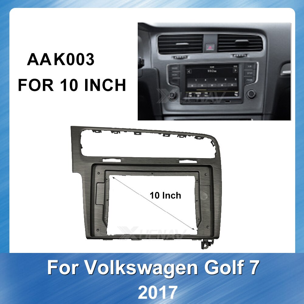 10 tommer bil til volkswagen golf 7 auto multimedia dvd til volkswagen fascia panel instrumentpanel monteringsbeslag