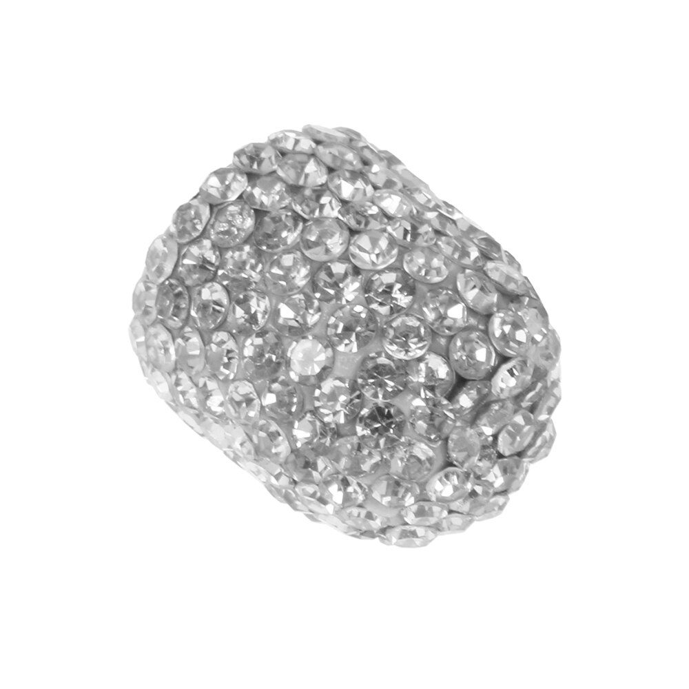 Bouchons de Valve de pneu de voiture en argile souple, 4 pièces/lot, anti-poussière, cristal diamant brillant, accessoires de voiture, breloques, décor extérieur