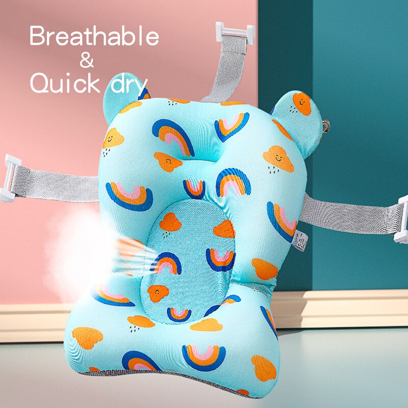 Baby Douche Bad Seat Ondersteuning Pasgeboren Veiligheid Bad Ondersteuning Kussen Opvouwbare Zachte Kussen Comfort Lichaam Kussen