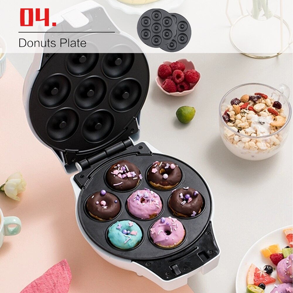 Wafels Maker Platen Donuts Taiyaki Brownie Ei Wafel Mini Pie Wafel Kegel Verwijderbare Platen Non-stick Coating 220V