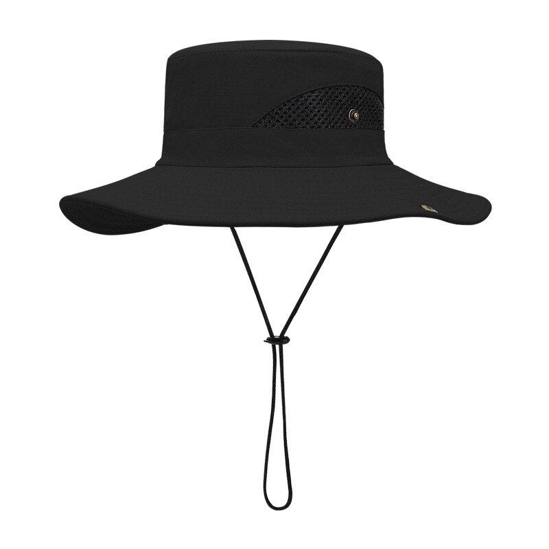 Bucket Hat Man Outdoor Cowboy Hat Sunscreen UV Protection Breathable Fishing Sunshade Camping Hiking Big Brim Fisherman Cap