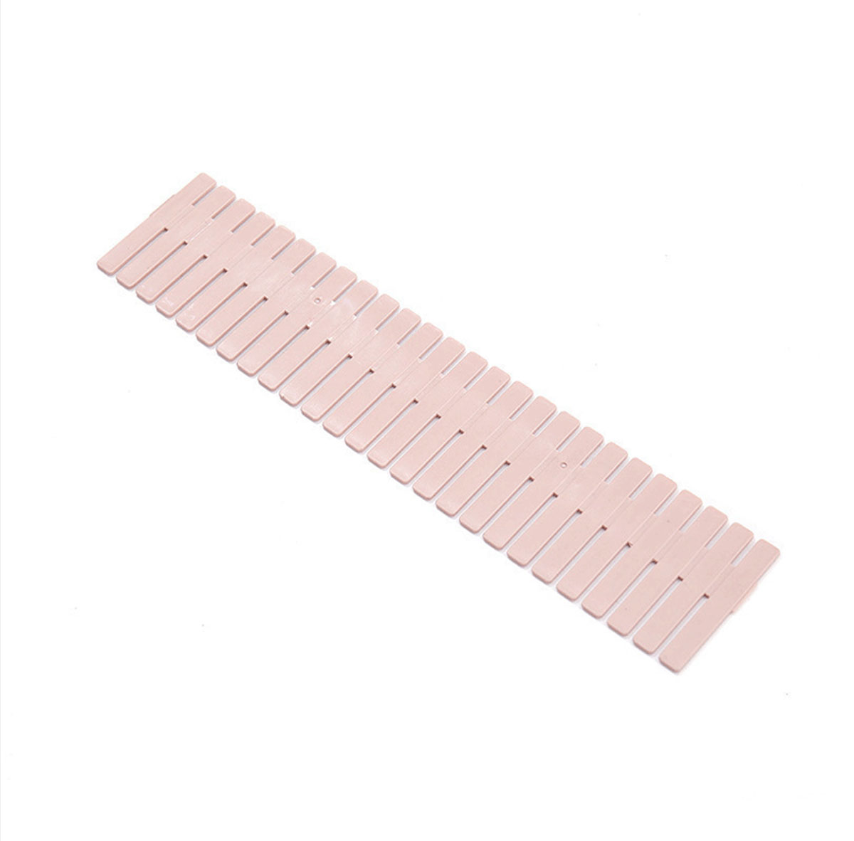 Séparateur de rangement de tiroir polyvalent, cloison d'armoire de rangement en plastique réglable, de tiroirs de ménage, organisateurs: Rose