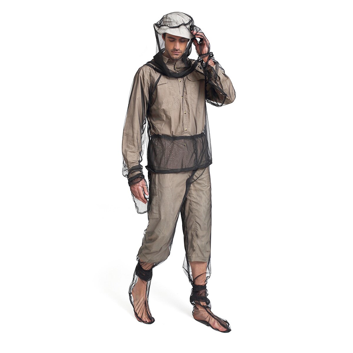Anti-moustiquaire vêtements légers répulsifs vêtements moustique Bug maille costumes ensemble de vêtements de protection