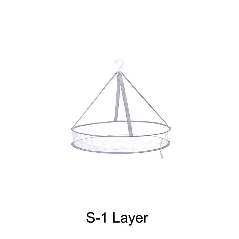 Stendino pieghevole 2 strati pieghevole maglia traspirante stendino rete asciugatrice 3 livelli lavabile appeso rete da campeggio: S1