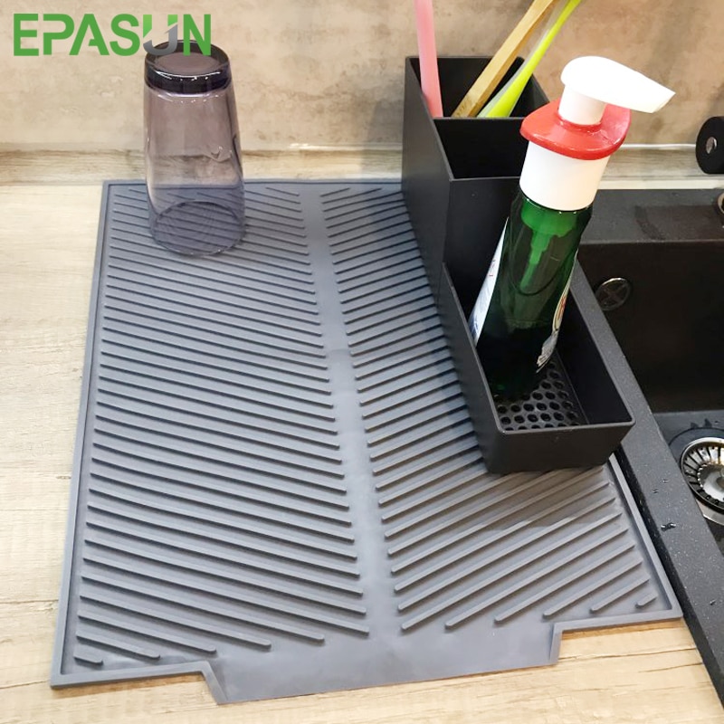 Silicone Vierkante Schotel Drogen Mat Hittebestendige Aftappen Servies Dishwaser Duurzaam Kussen Pad Servies Tafel Mat Placemat