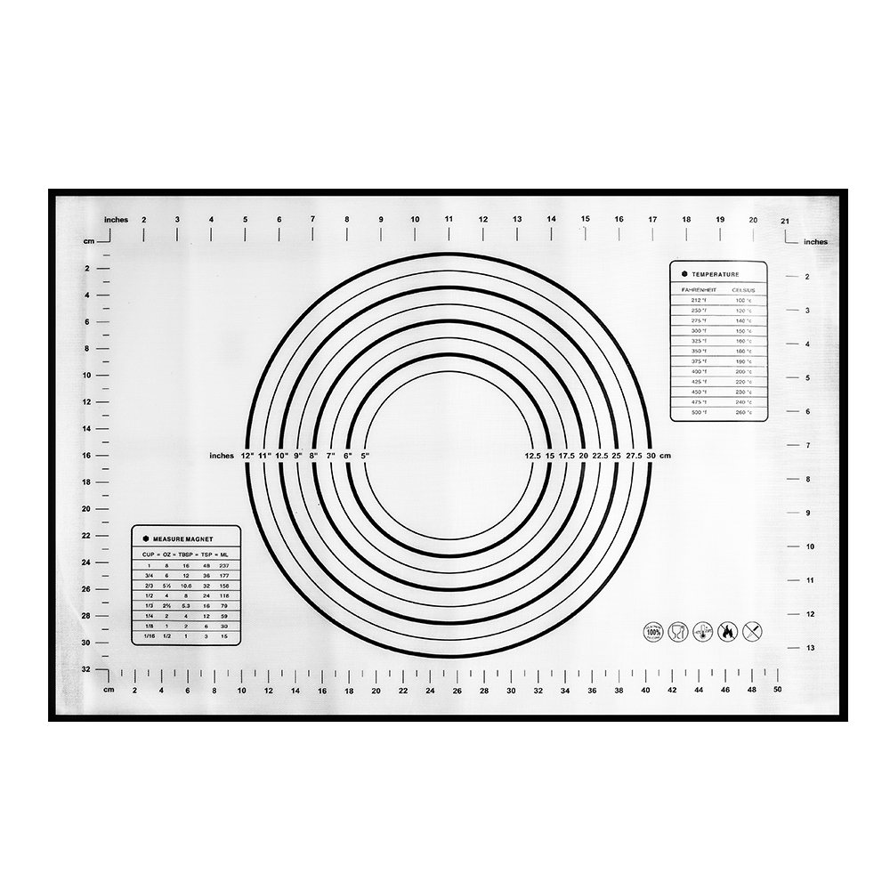 Rolo de massa de rolo de massa de rolo de massa ajustável de aço inoxidável ajustável 4 anéis de espessura ajustável removível pizza pastelaria torta cozimento novo: Black 60x40cm