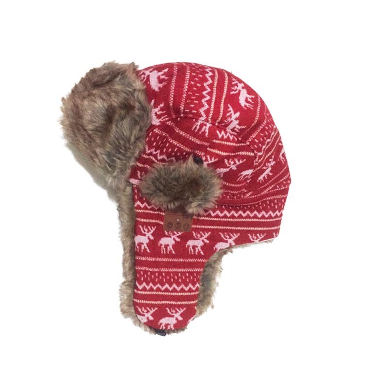Bluetooth 5.0 écouteur hiver casquette chaude casque sans fil haut-parleurs de musique intégré Microphone universel hiver d'anniversaire: E