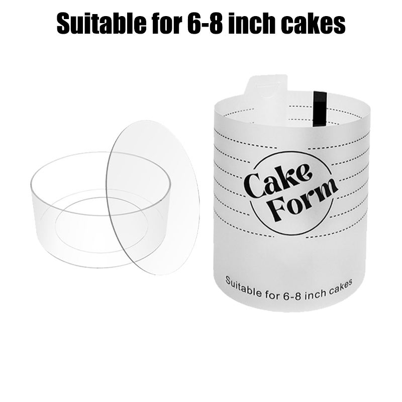 4-10 in vierkante ronde taartringvormen, verstelbare intrekbare fondantvorm, acryl moussevorm, gebakringvorm, taartdecoratiegereedschap: Chocolade