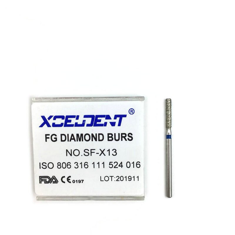 10 st tanddiamant fg höghastighetsborr medium för tandpolering 1.6mm sf -x13 tandvårdsmaterial