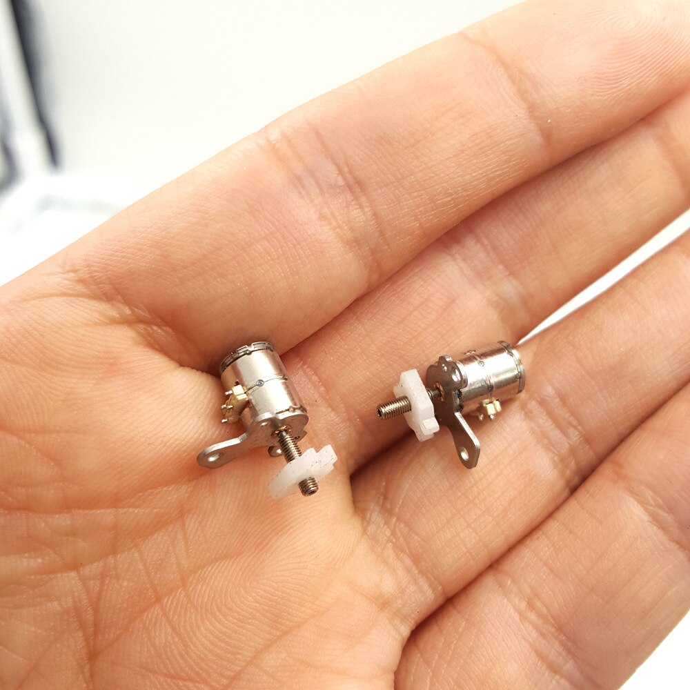 1 PC DC 3 V-5 V 6 MM Micro Stappenmotor 2-fase 4-wire Stap motor met Slider slide