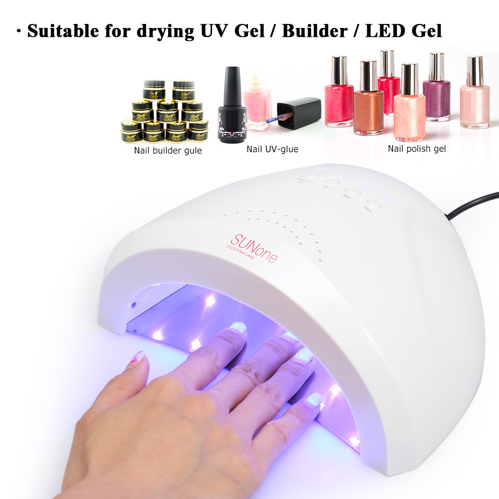 Abody-Lámpara de LED UV de 48W para uñas, secador de esmalte de Gel para uñas, máquina calefactora de luz blanca, juego de herramientas para salón de pintura y manicura