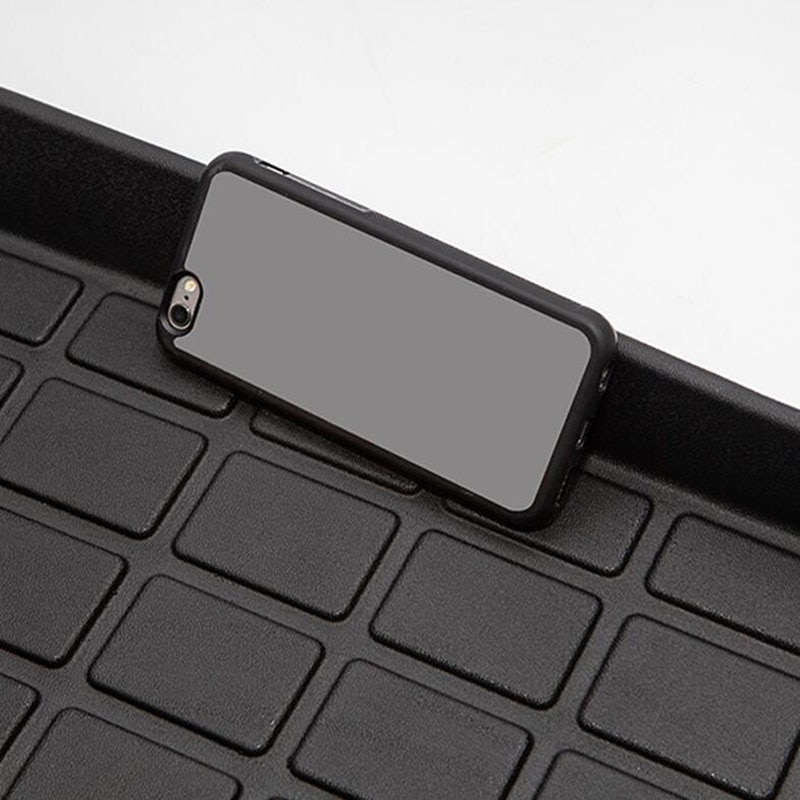 Car TPE Rubber Rear Trunk Storage Mat Front Trunk Mat Floor Waterproof Tasteless Protective Pads for Tesla Model 3 3PCS