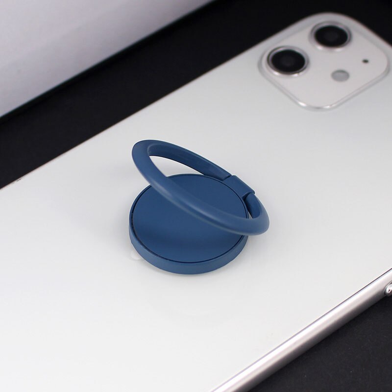 Spin Draaibaar Telefoon Houder 360 Graden Draaibare Magneet Metalen Vinger Ring Smartphone Socket Voor Magnetische Smartphone Stand: Blue