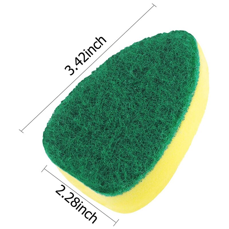 18 Stuks Schotel Wand Vullingen Vervanging Spons Heads Schurende Scrubber Pads Heavy Duty Schotel Wand Spons Voor Aanrecht Cleanin
