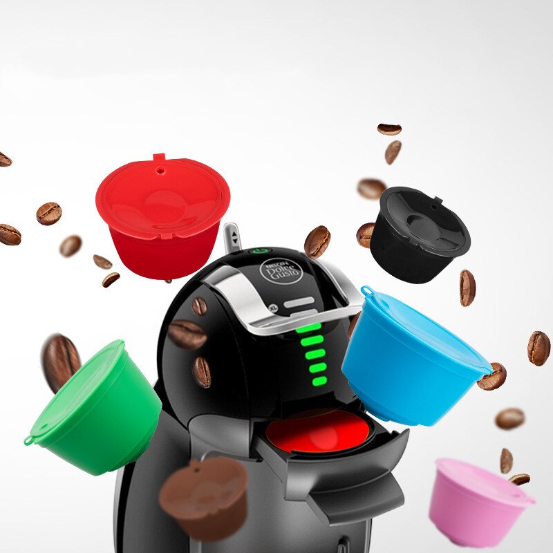 3pcs/pack Dolce Gusto Coffee Cup Capsule Plastic Capsule Refillable Reusable Compatible with Nescafe Dolce Gusto