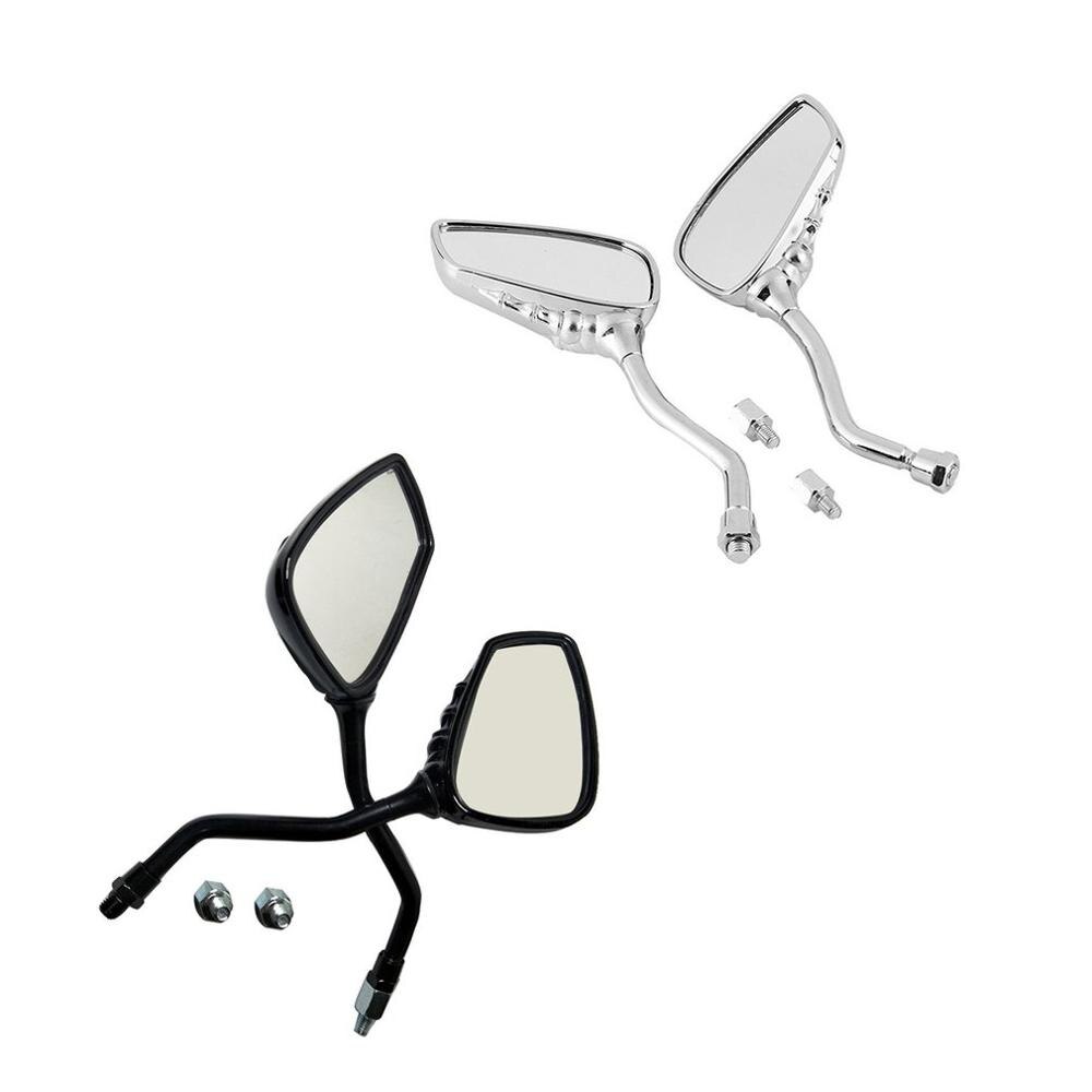 Rétroviseur latéral moto squelette crâne main Chrome pour rétroviseur universel miroir de recul réflecteur