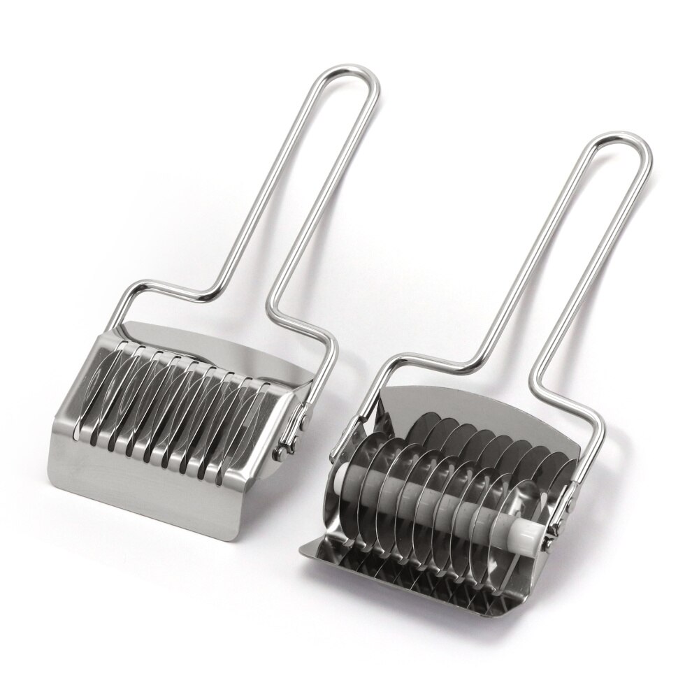 Pasta Noodle Cutter Stainless Steel Manual Noodle Lattice Roller Dough Cutter Pasta Spaghetti Maker Garlic Ginger Herb Mincer