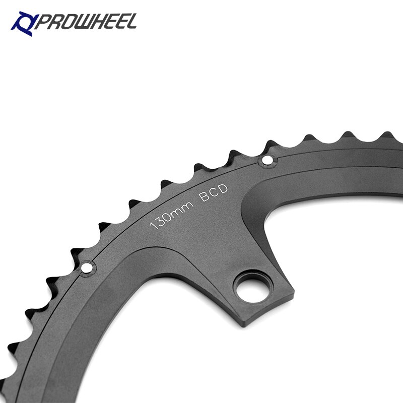 PROWHEEL 130 BCD round Fold bike Sprockets 46T 56T Aluminum alloy 7075 Chainwheel folding Bike Crankset Tooth for Shimano