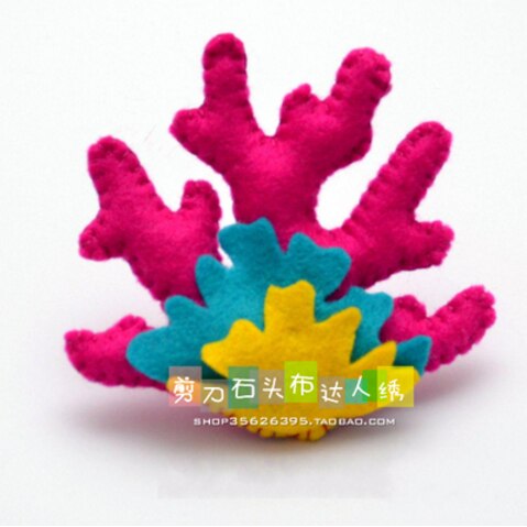 DIY podwodny świat zwierząt morskich zestaw z filcu z włókniny Craft DIY zestaw do szycia materiał Handwork DIY robótki suppli: H