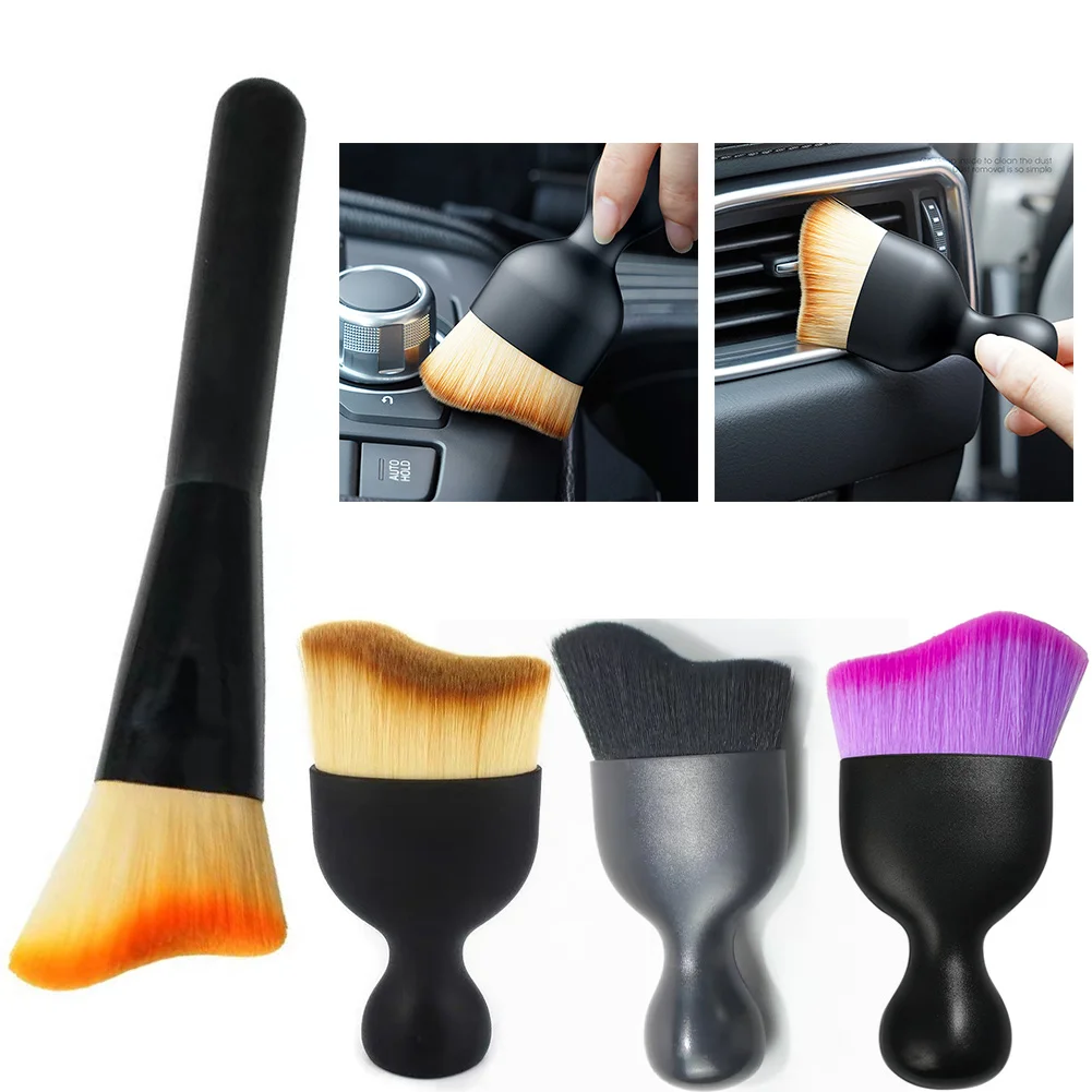 Cepillo de limpieza de coche, herramienta de limpieza Interior, cepillo Artificial para coche, polvo de grietas, productos para coche, cepillo suave de limpieza de salida de aire