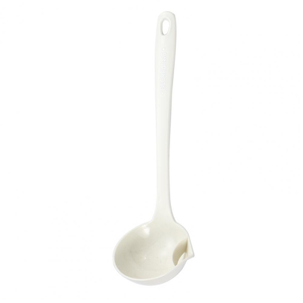 Good Multipurpose Lightweight Food Fat Separator Skimmer Spoon Grease Strainer Oil Separator Spoon Soup Spoon: White