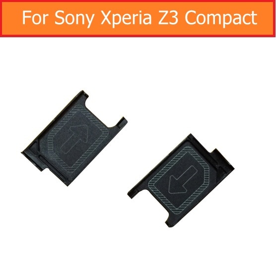 Echt Sim Kaart Lade Adapter Voor Sony Xperia Z3 Mini M55W D5803 D5833 Sim Card Slot Lade Voor Sony Z3 compact Sim Kaarthouder