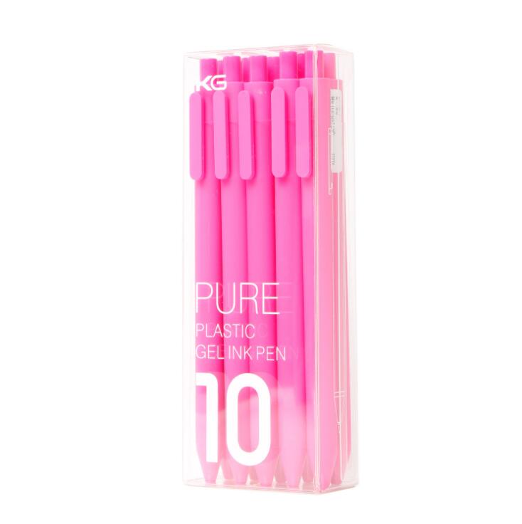 10 stk/pakke xiaomi pen kaco tegn pen 0.5mm , skrivelængde 400m ,  sort abs plast glat blæk til studerende/kontormedarbejder: 10 pen sort blæk d