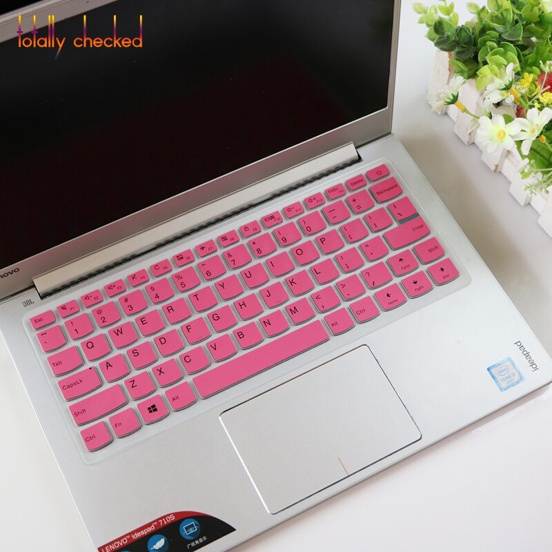 Voor 13.3 ''Lenovo Ideapad 710s-13 Plus 510s-13 IdeaPad 710 S xiaoxin Air 13 710 s 510 s 13 Siliconen toetsenbord Cover Skin Protector: pink