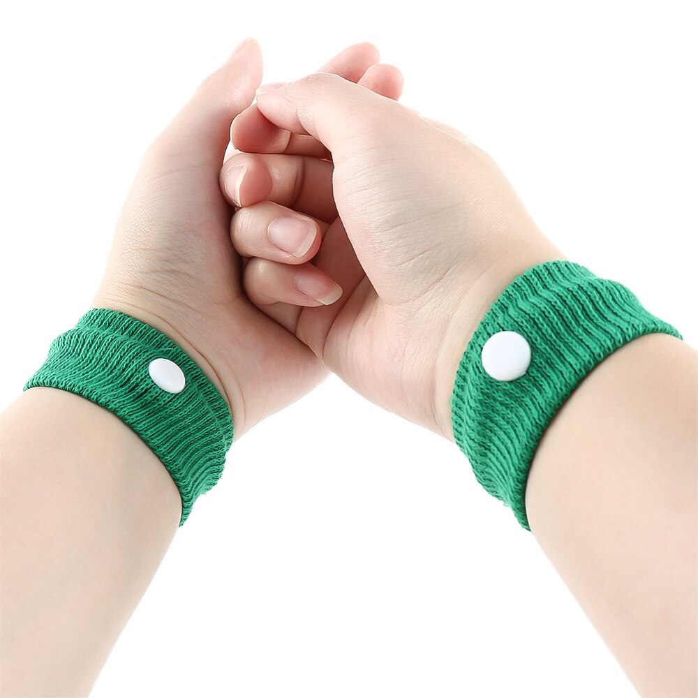 2Pcs Wrist Bands Anti Nausea Wrist Support Sports Safety Wristbands Adjustable Anti-motion Sickness Bracelets Wrist Band Brace