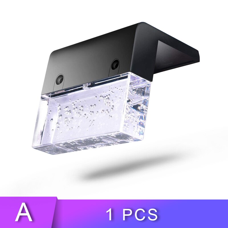 Led Solar Light Outdoor Deklicht Solar Power Waterdichte Rgb + Warmwit Hek Licht Voor Tuin Stap Dek Hek Trap verlichting: 1Pcs