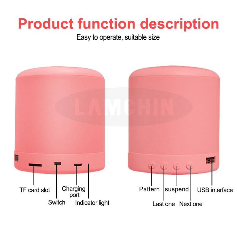 Mini Column Draadloze Bluetooth Speaker Macaron Stereo Luidspreker Waterdicht Bluetooth Speaker Voor Outdoor Douches Subwoofer