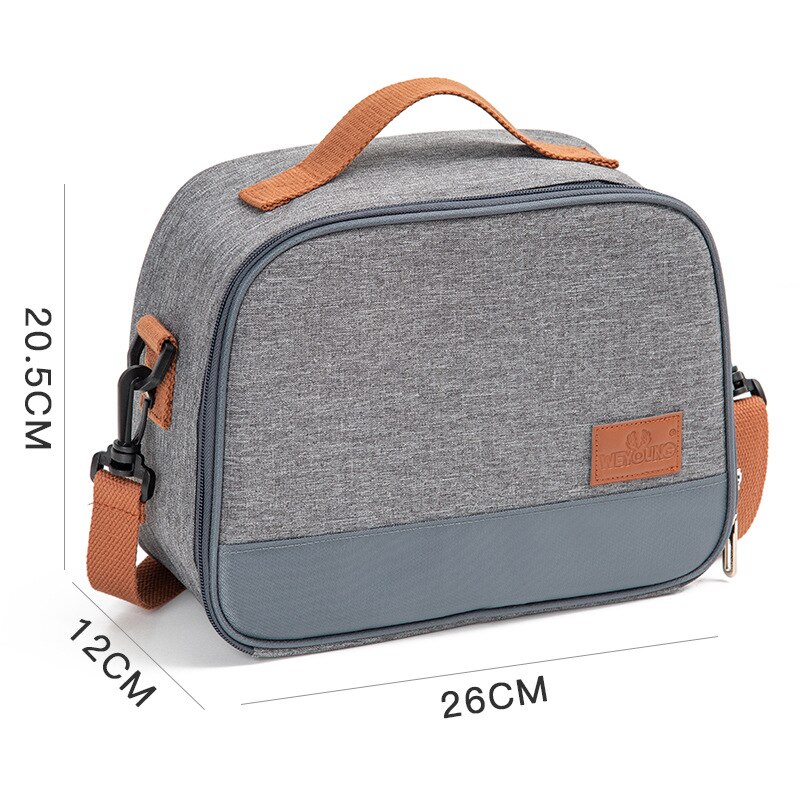 Korean Version of Portable Insulation Bag Work Meal Bolsa Aluminum Foil Thickened Lunch Lunch Bag Fresh-keeping Picnic Sac A Dos: A