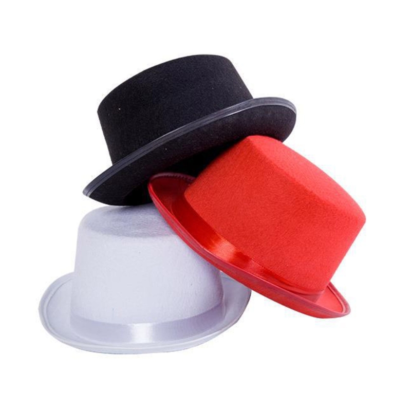 Chapeau haut de forme pour adulte/enfant cylindre chapeau magicien chapelier fou Costume de fête Fedora chapeau de magicien pour