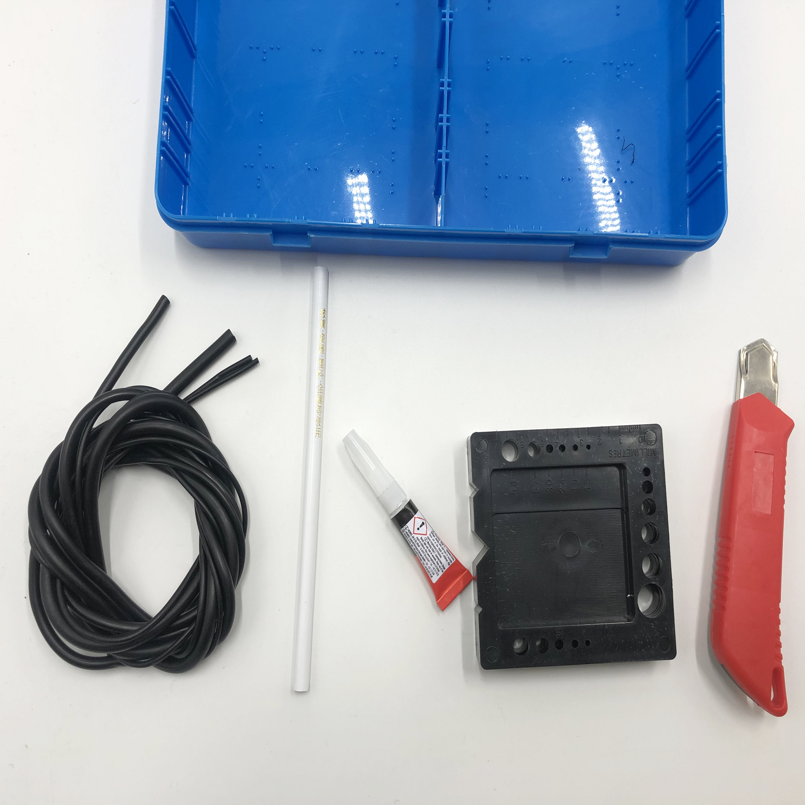 METRIC NITRILE 70 O-RING SPLICING KIT O-RING CORD, GLUE, SLICER & CUTTING BLOCK INCLUDED O-RING SPLICING KIT