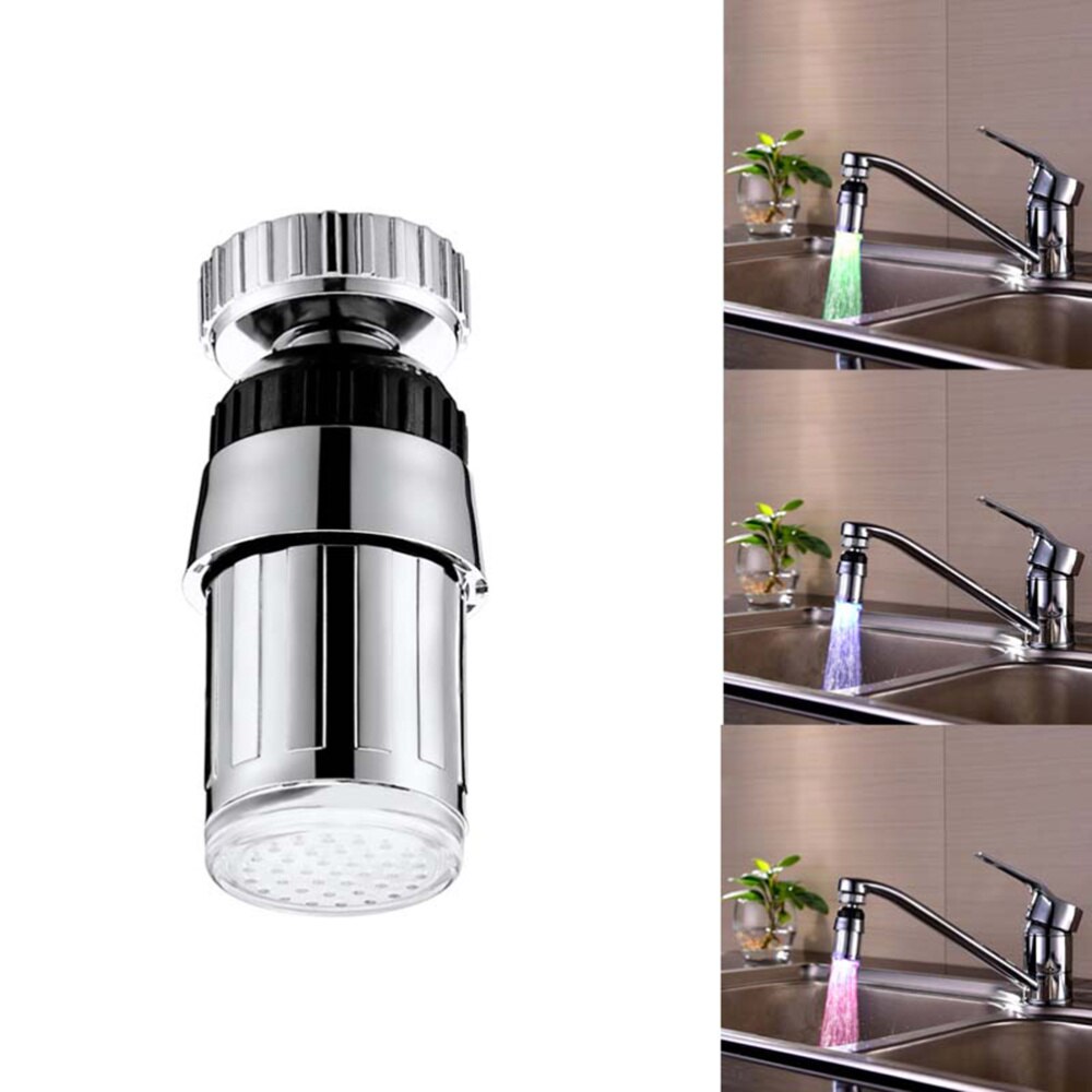 Three Color LED Lamp Pattern 360 Degrees Rotation Colorful LED Lamp