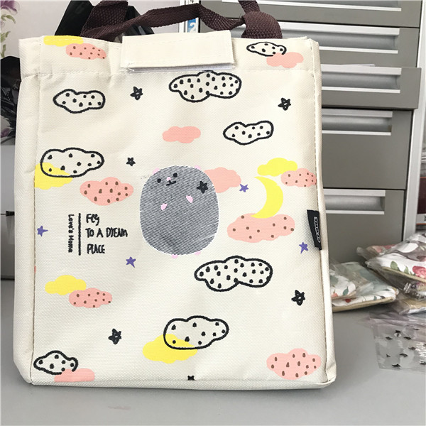Bolsa térmica isolada para almoço, portátil, caixa, crianças, desenho animado, animal, praia, piquenique, feminino, menino, bolsa cooler, bolsa de mão: 4