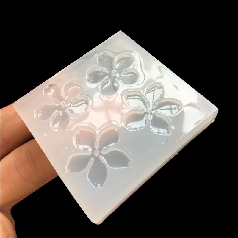 1 pièces UV résine bijoux Silicone liquide moule fleurs & feuille & coeur résine charmes moules pour bijoux à bricoler soi-même faisant des moules