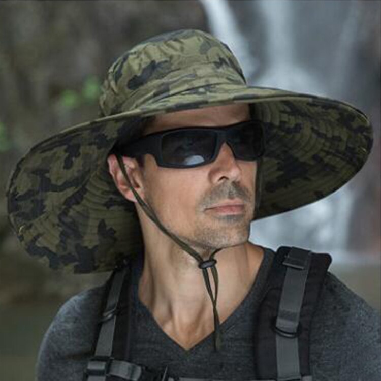 UPF 50+ Sun Hat Bucket Autumn Men Women Fishing Boonie Hat Sun UV Protection Long Large Wide Brim Mesh Hiking Outdoor Beach Cap: -2