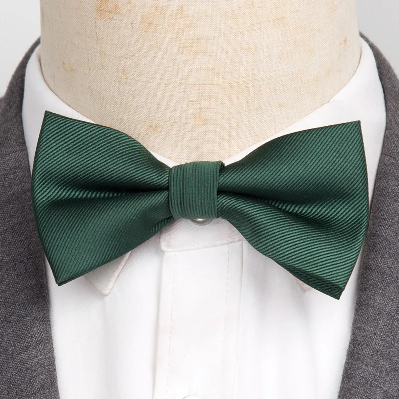 Laços pretos clássicos masculinos, gravata borboleta de poliéster, tecido, ponto, verificado, borboleta descascada, vestido de casamento, cão formal masculino, moda