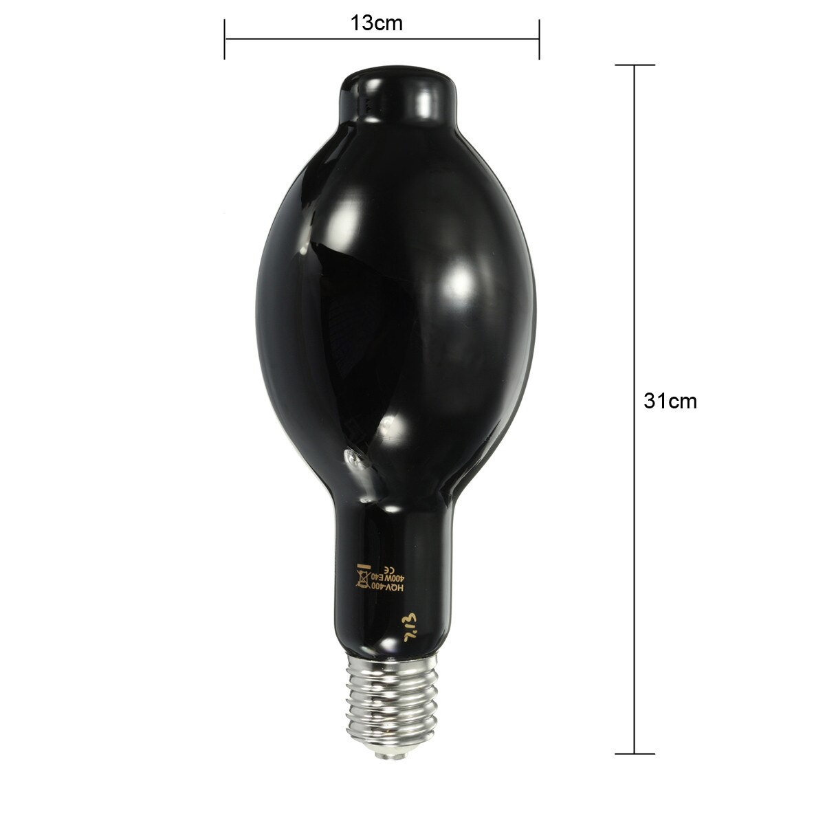 Ampoule UV E40 400W 365nm haute pression UV lampe fluorescente ultraviolette ampoules lumière se développent avec raccord noir 110V/220V