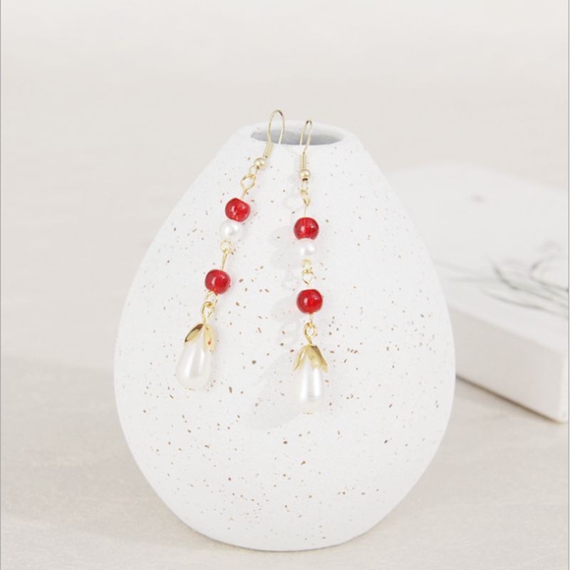 Collana cinese antica del pendente della catena del metallo di nozze per i gioielli decorativi delle coppie di Hanfu delle ragazze delle donne: Earrings