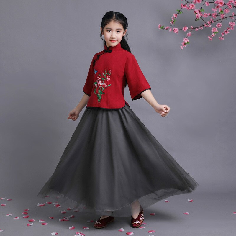 Mode Hanfu Jurk Chinese Dans Kostuums Meisjes Guzheng Dans Kostuums Tang-dynastie Vintage Fee Prinses Jurk voor Coaplsy