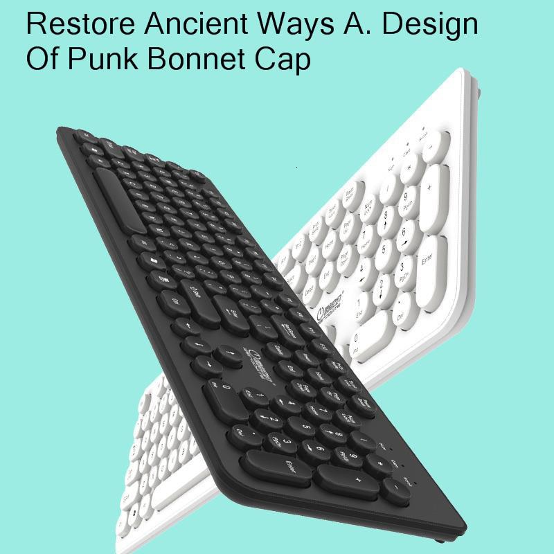 Jelly Comb Wired Keyboard Mouse Suit Wired Keyboard for Desktop Laptop Punk Round Key Cap Mechanical Gaming Keyboard Set