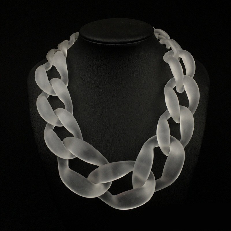 Europa und sterben Vereinigten Staaten große übertreibung schmuck acryl kette chainoversize Nacken kette zubehör gefrostet Halskette