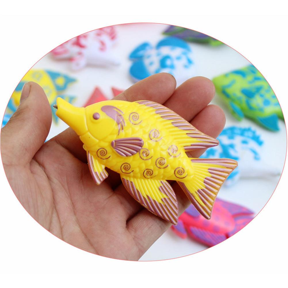 Juguete de pesca magnético para niños, juego de pesca en el momento de diversión con 1 caña de pescar y 6 peces bonitos de Color aleatorio