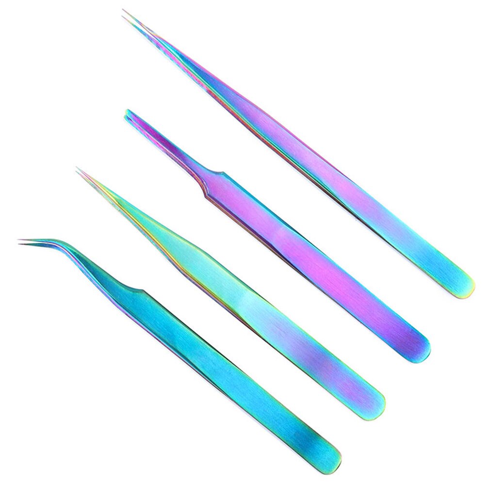 1PC Angled Slanted Eyebrow Tweezers Stainless Steel Face Hair Removal Eye Brow Trimmer Eyelash Clip Cosmetic Beauty Makeup Tool