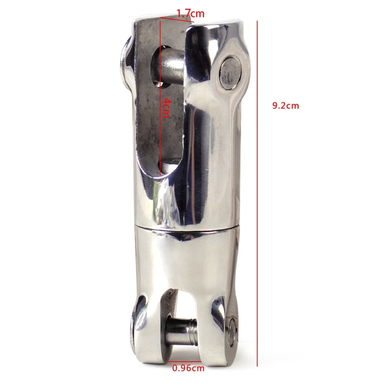 1pc anclas de acero inoxidable de 1/4 pulgadas, cadena de -5/16 pulgadas, conector de cadena giratorio de 360 grados para barco marino