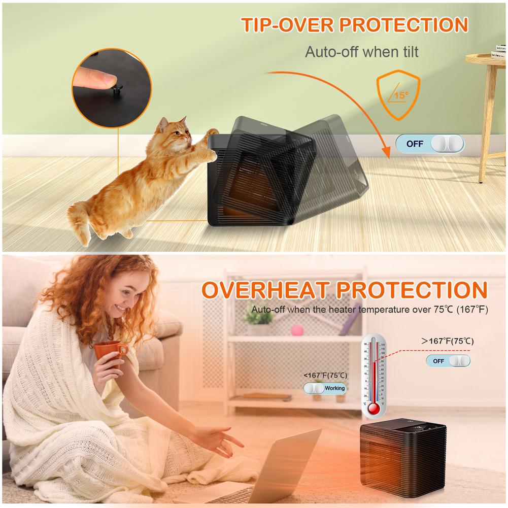 2000W Electric Space Heater Portable High-power Fan Space Heater Winter Warmer Home Office Desk 220V For Winter Bathroom Heating