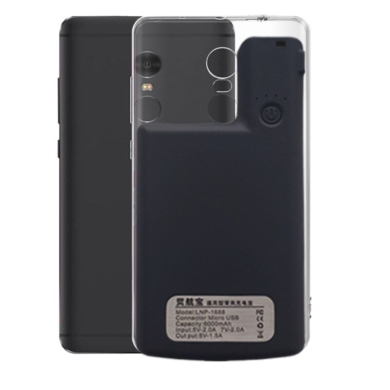 For Xiaomi Redmi Note 4 4XExternal battery charger case Portable power bank For Xiaomi Redmi Note 5 5A charging Cover Global